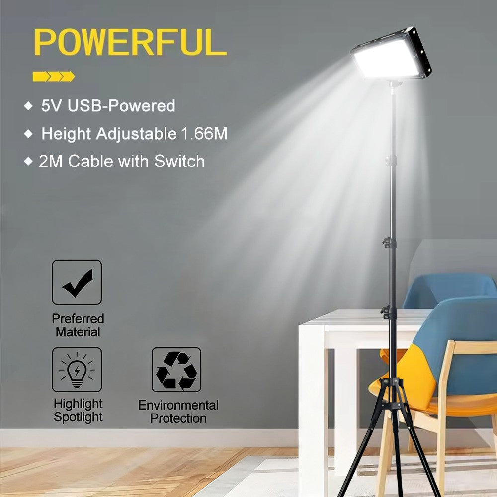 Outdoor Camping & Work LED Light with Telescoping Tripod - Super Bright