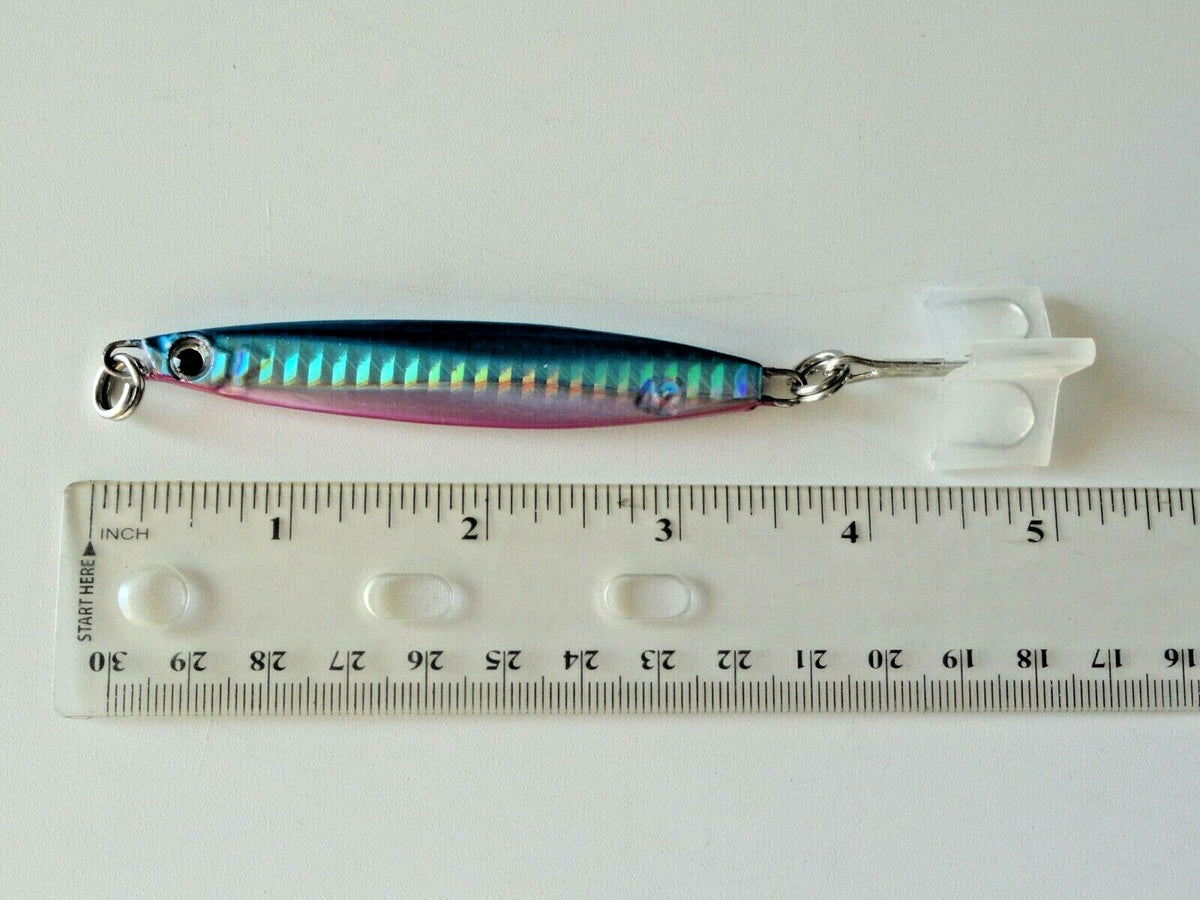 5pcs Metal Jig Fishing Lures 42g/1.5oz Vertical Butterfly Jigs for Saltwater & Freshwater