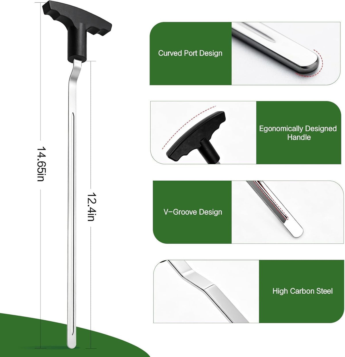 Golf Grip Removal Tool Set - High-Carbon Steel Regripping Kit for Clubs