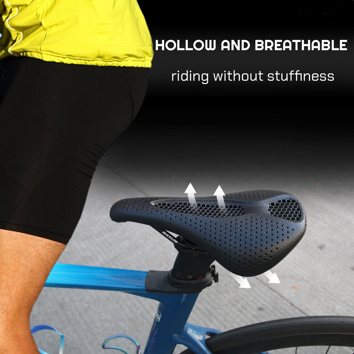 Ergonomic 3D Printing Bicycle Saddle - MTB Road Gravel Bike Seat 155mm