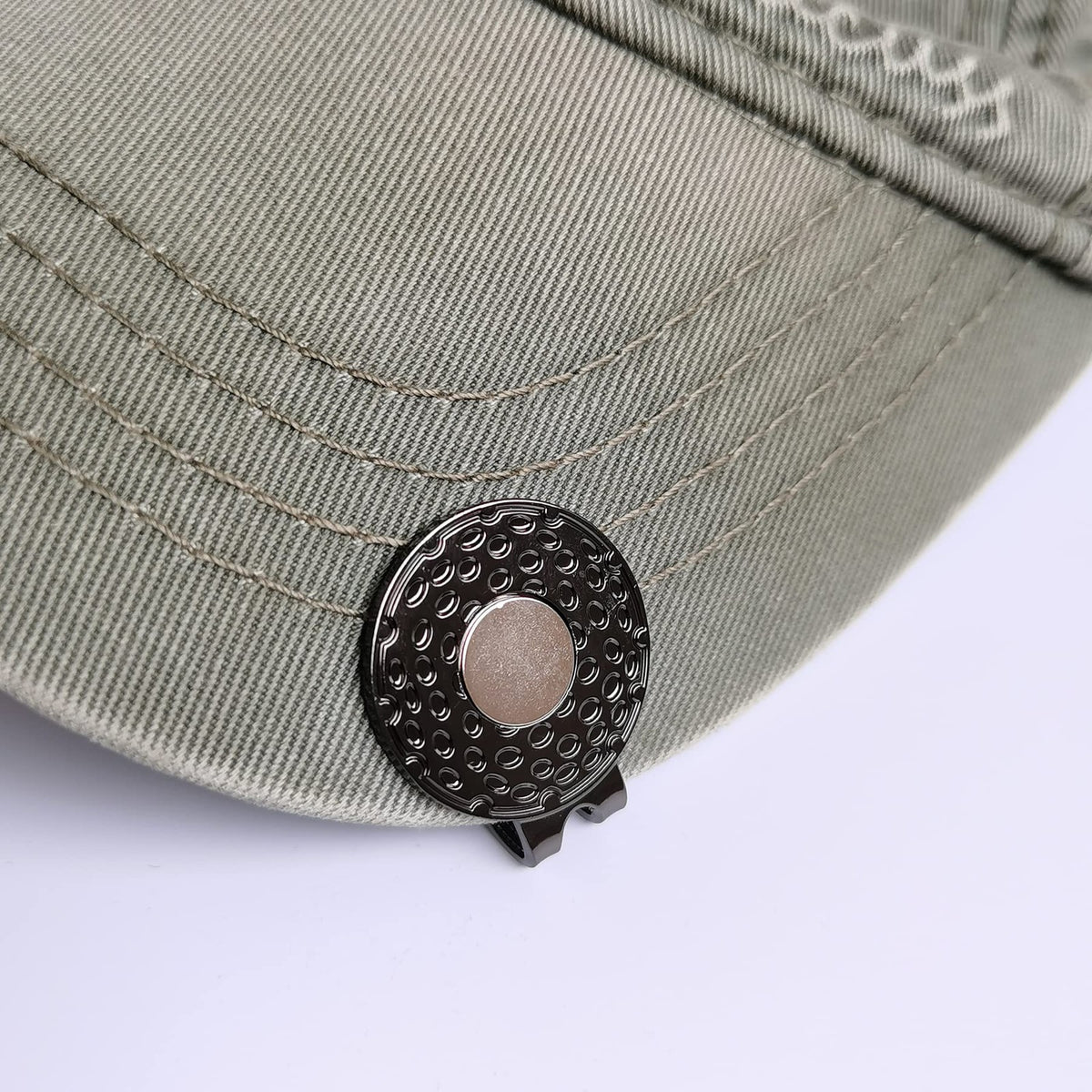 Magnetic Golf Hat Clips with Ball Markers - 4 Pack, Durable Zinc Alloy