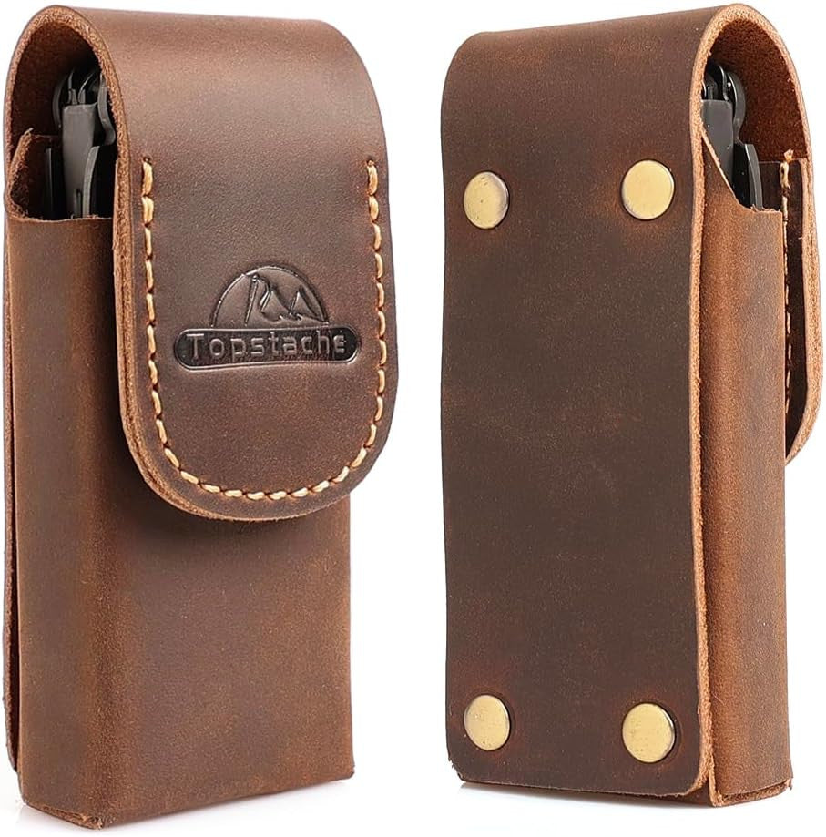 Leather Multitool Sheath for Leatherman Wave & Plus - Belt Loop Holster