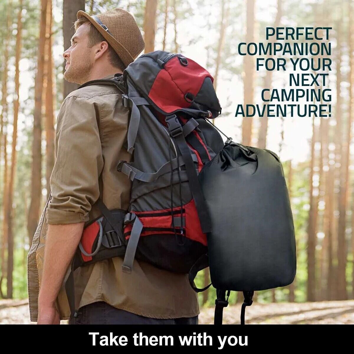 Adult Waterproof Cold Weather Sleeping Bag - Big & Tall Winter Camping Gear