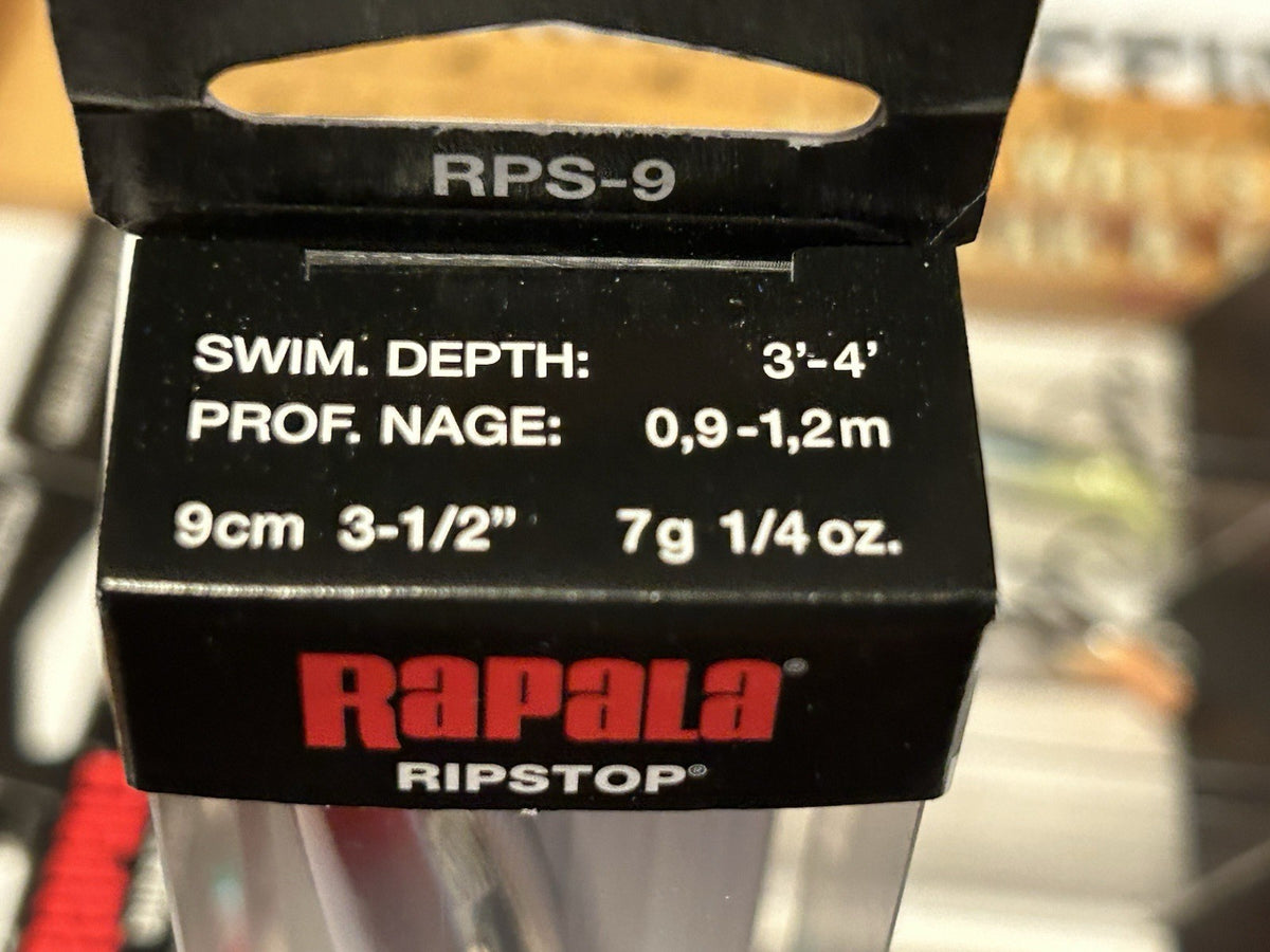 Set of 4 Rapala Ripstop Minnow Suspending Lures RPS-9 Multiple Colors
