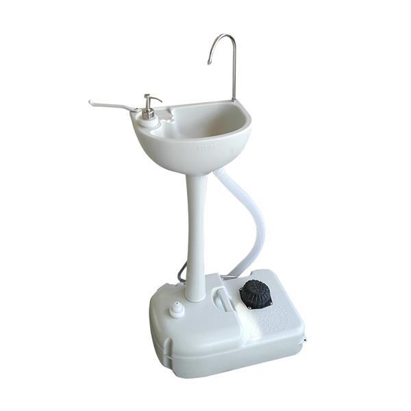 Portable Toilet with Sink and Hand Washing Station - Camping WC 20L Flush
