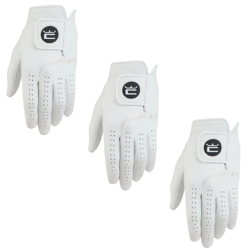 Men's Golf Glove 3-Pack - Tour-Style Cabretta Leather, Breathable Fit