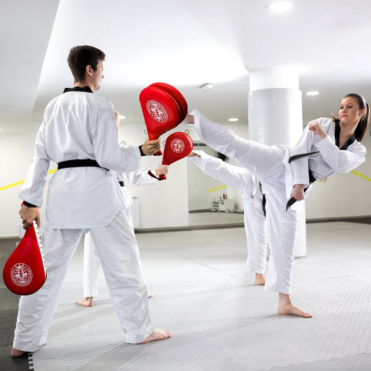 2 Pack Taekwondo Kick Pads - Durable Striking Target for Martial Arts Training