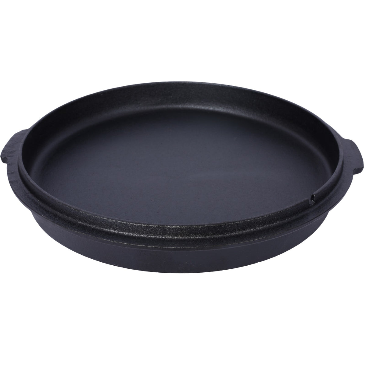 12Qt Cast Iron Dutch Oven with Skillet Lid & Legs for Camping BBQ