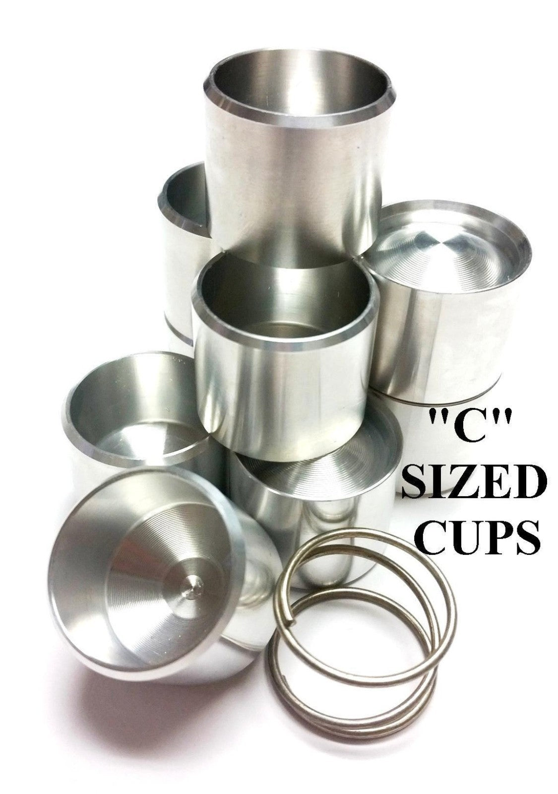 Threaded Aluminum Cup Kit for Maglite Flashlights - Secure Internal Storage