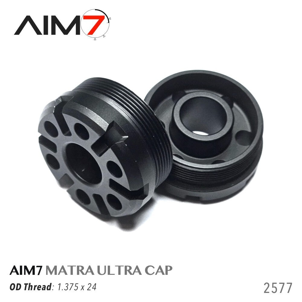 AIM7 Matra Ultra 1.375x24 Front End Cap - Lightweight CNC Aluminum Adapter
