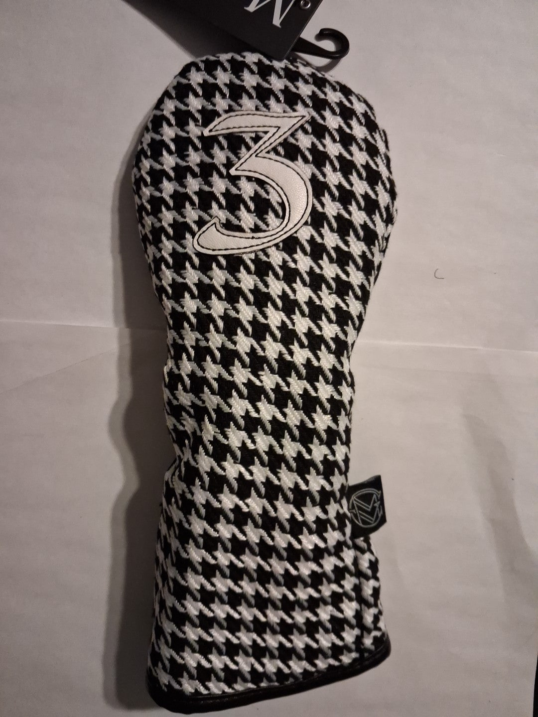 Golf Club Cover Fairway 3 Vintage Collection Black White Hounds Tooth