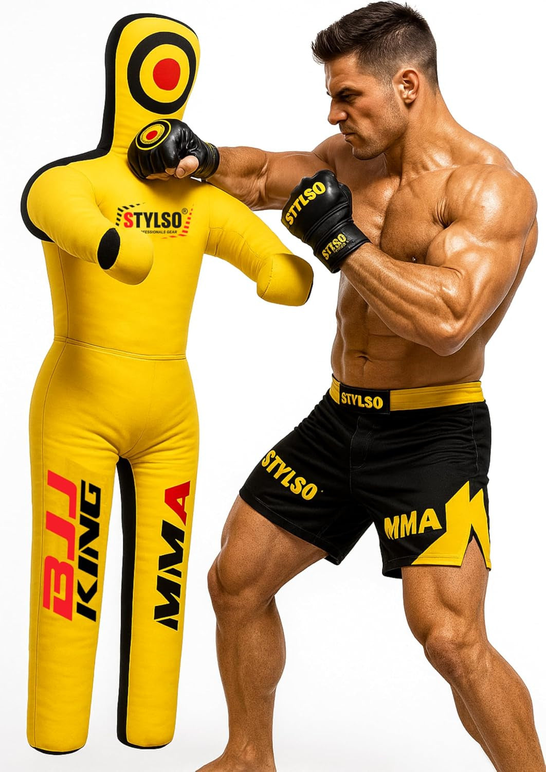 Unfilled Wrestling Dummy for MMA BJJ & Grappling Training, Adult Size