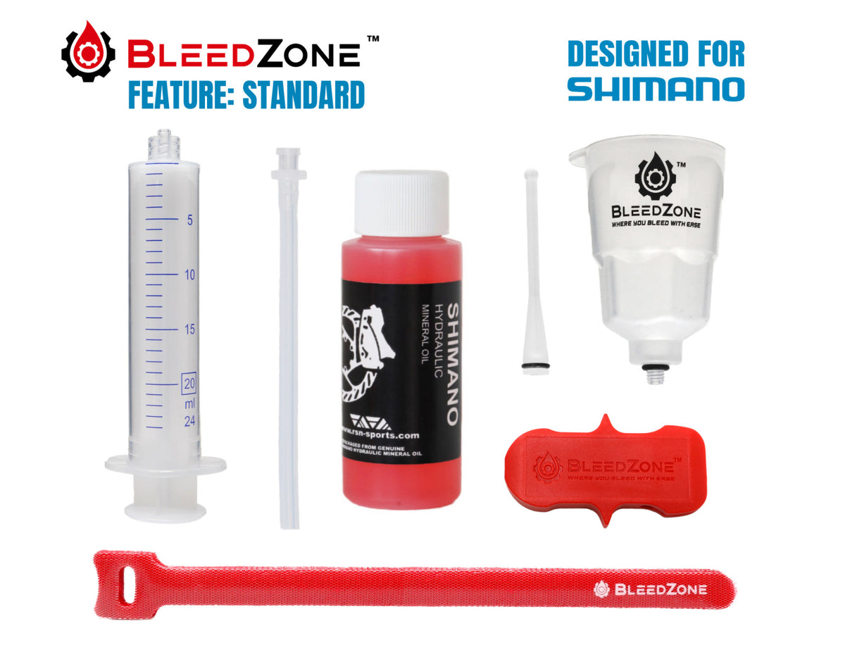 Bike Brake Bleed Kit for Shimano Hydraulic MTB Brakes with Mineral Oil
