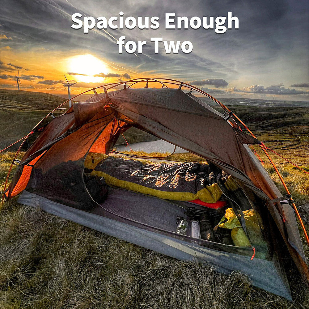 2 Person Camping Tent for Hiking Mountain Hunting 4 Seasons Waterproof