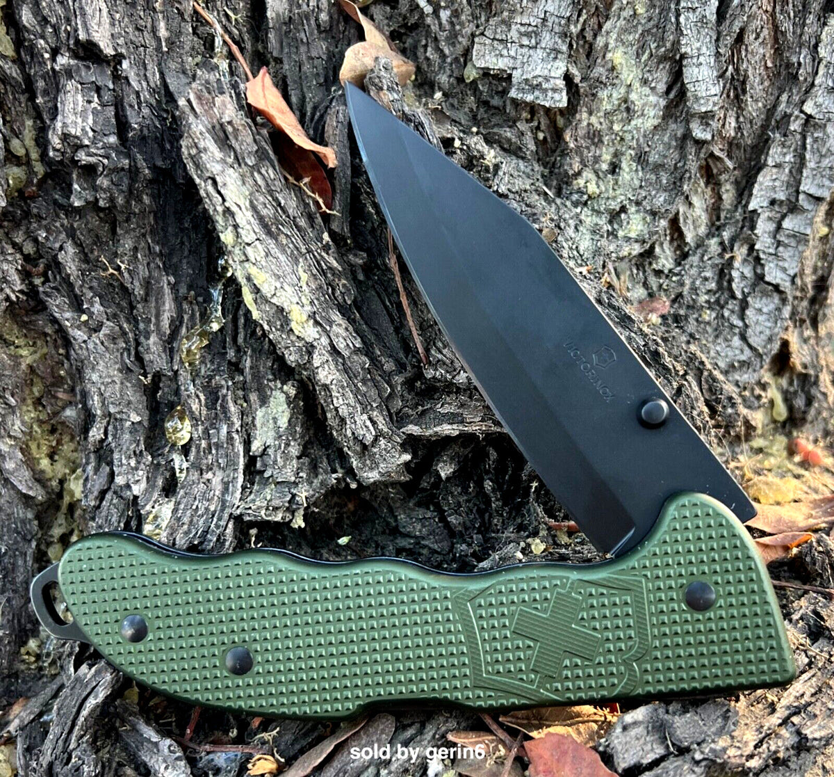 Victorinox Swiss Army Knife Evoke BSH Alox Olive Green Locking Blade