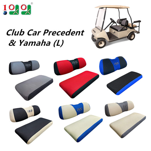 Golf Cart Seat Cover Set for Club Car Precedent Yamaha Breathable Washable Mesh