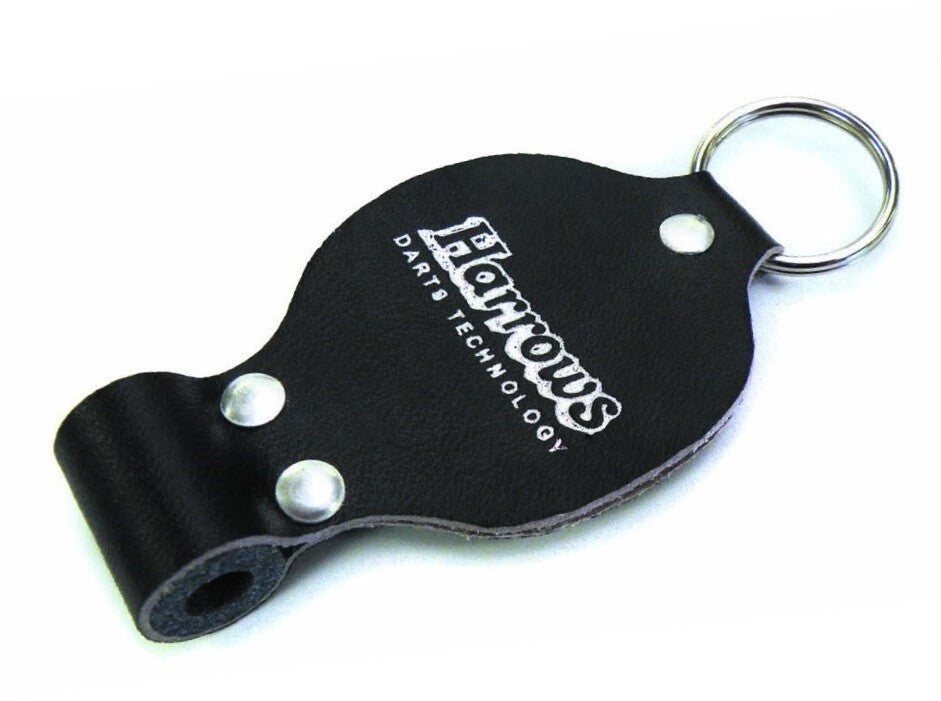 Harrows Leather Caddy Dart Sharpener with Keyring & Flight Storage