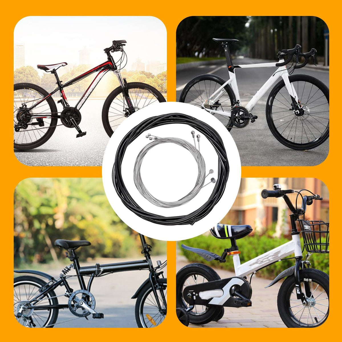 Bike Brake Cable & Housing Kit, Mountain & Road Bicycle Repair Set