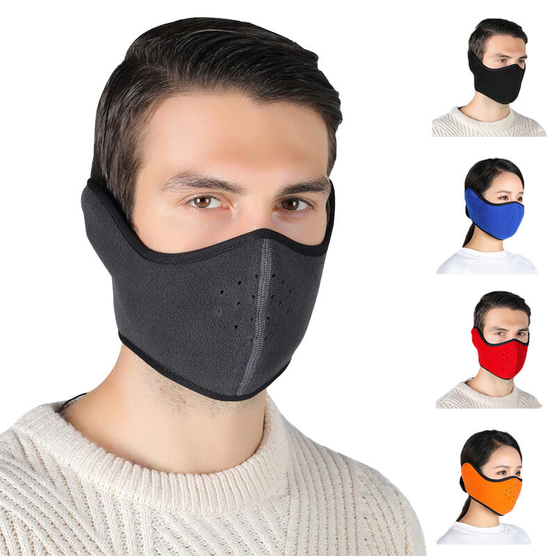 Winter Ear Warmer Face Mask - Fleece Windproof & Breathable for Outdoor Sports