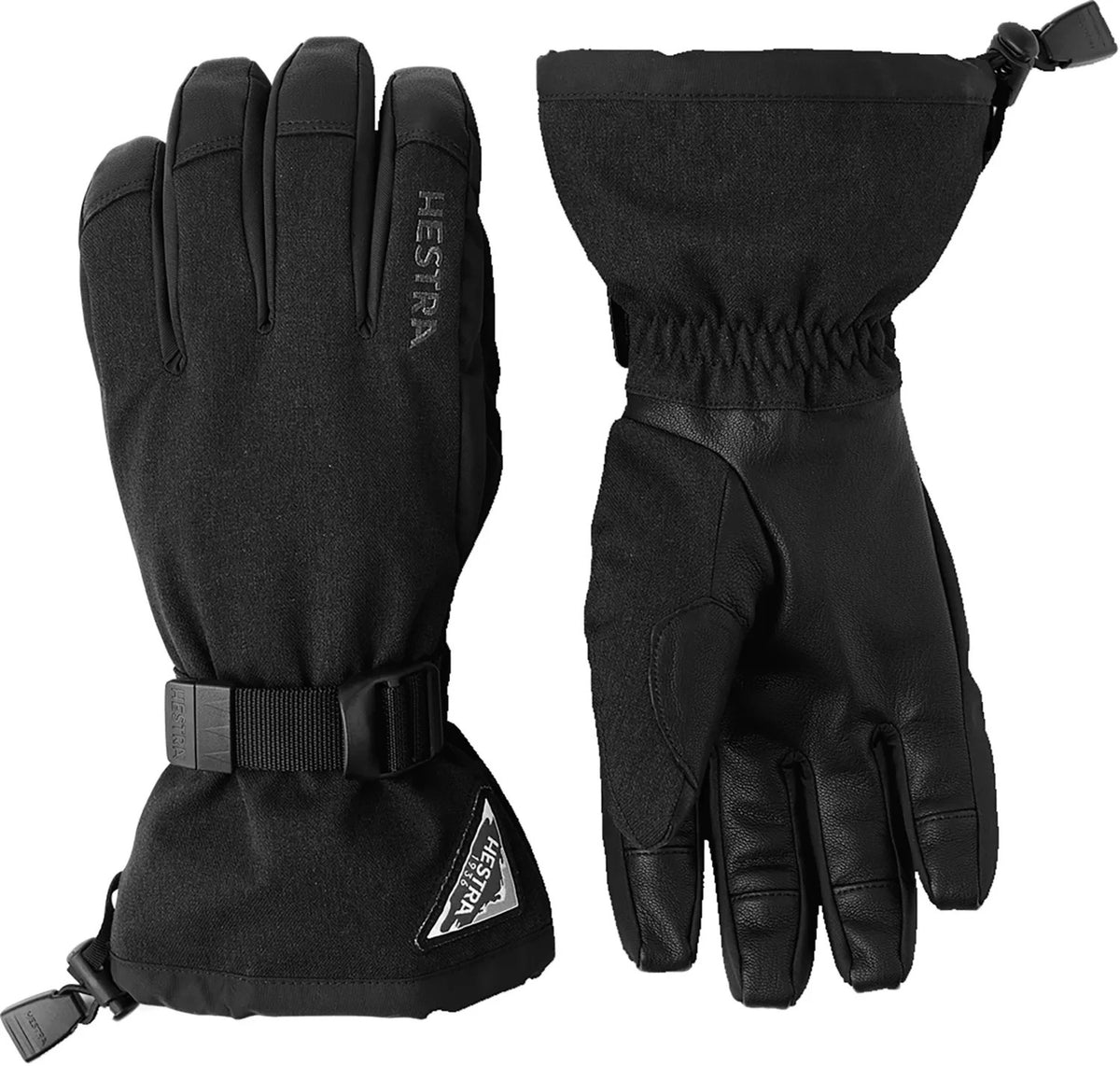 Unisex Snowboard Gloves with Waterproof Leather & Removable Lining
