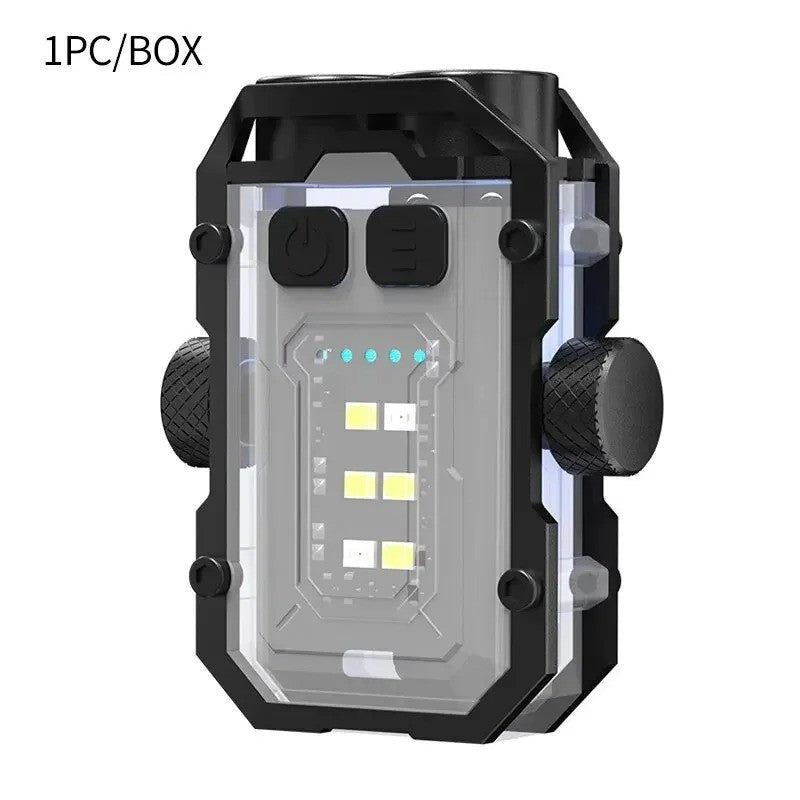 Rechargeable Mini COB Keychain Flashlight - Compact Pocket LED Torch for Emergency & Outdoor Use