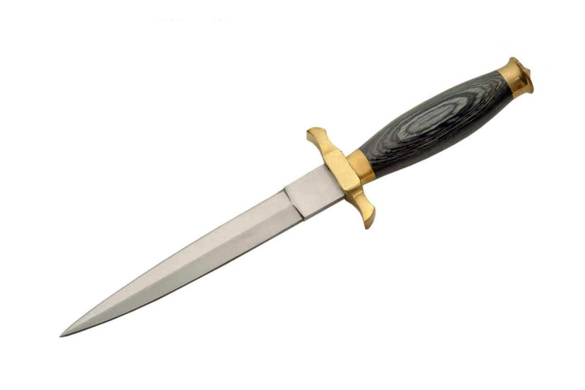 Black Wood Renaissance Dagger Prop for Medieval Cosplay and Costume