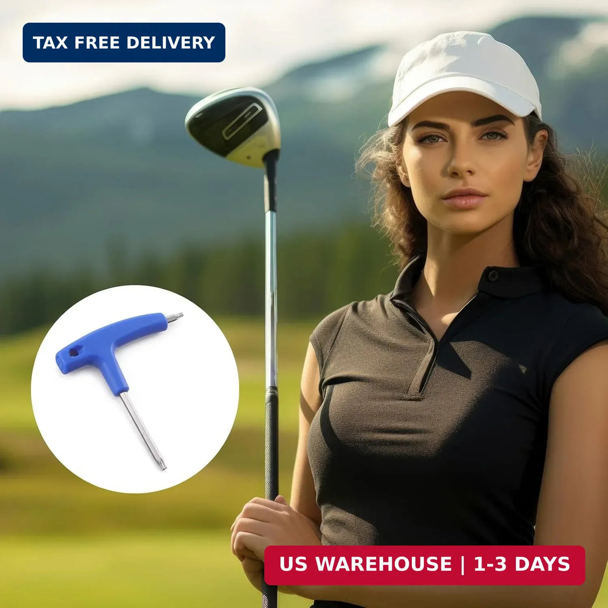 Golf Driver Torque Wrench 2-in-1 T20 T25 Club Adjustment Tool