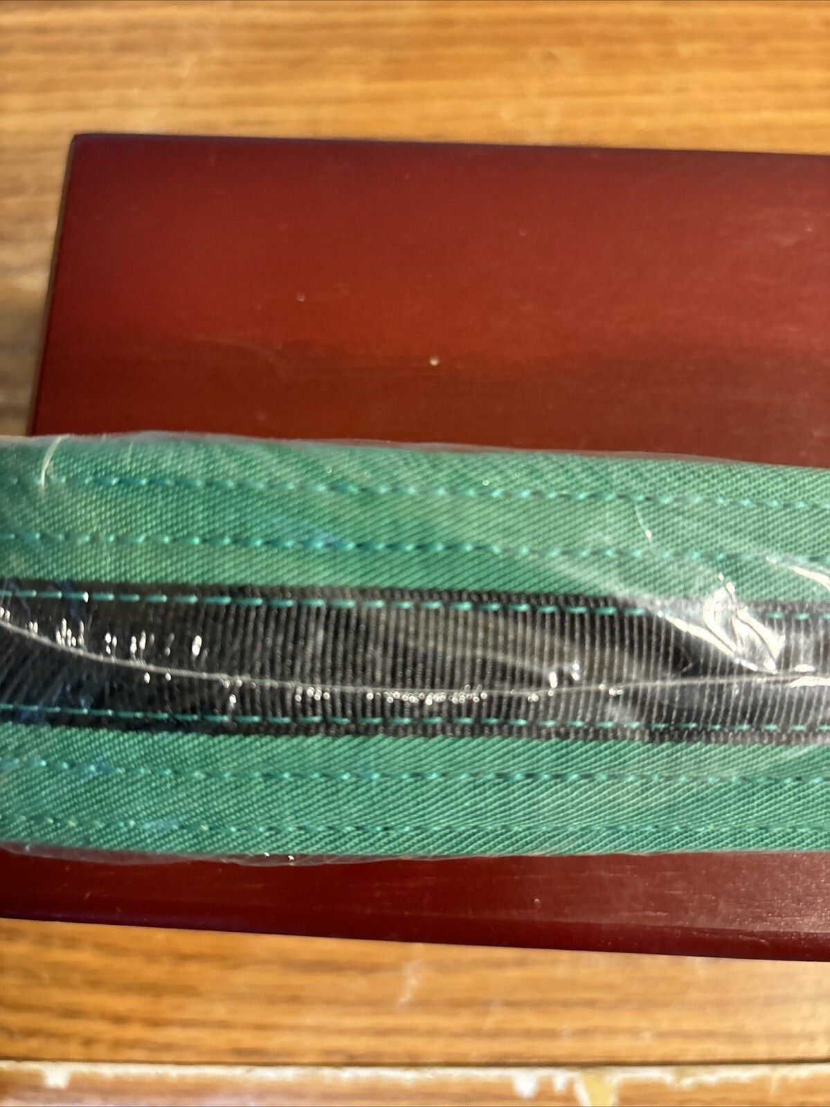 Martial Arts Green Double Wrap Belt Size 4 with Black Stripes