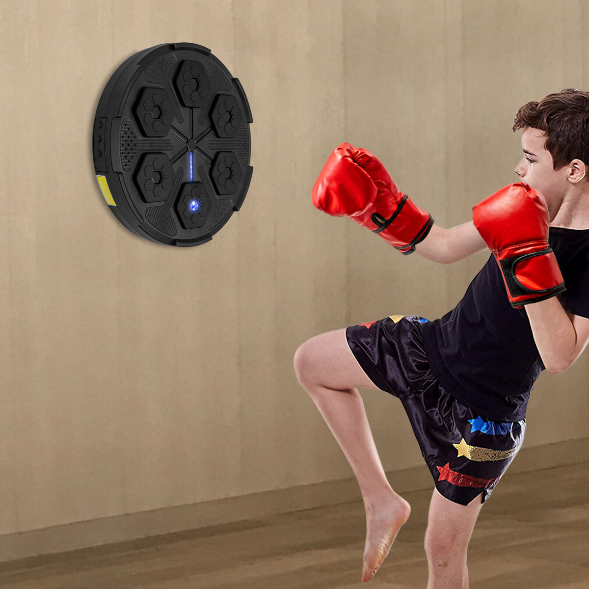 Bluetooth Boxing Target with Music & Light for Stress Relief and Training