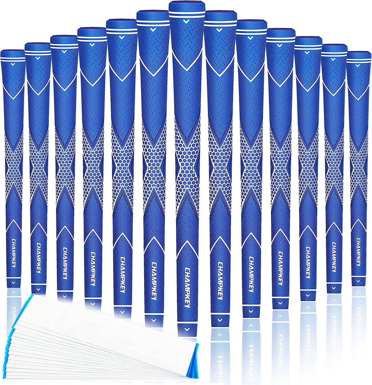 Golf Grip Set - High Traction Rubber Golf Club Grips with Tapes and Kits