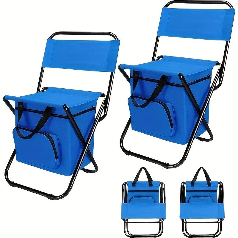 Portable Folding Camping Chair with Backrest Lightweight Compact Stool
