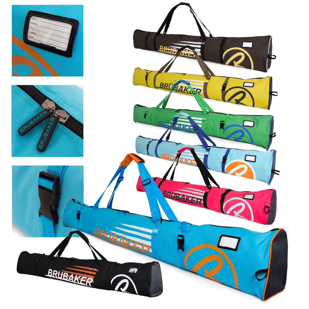 Carving Ski Bag for All-Mountain Snow Sports 67-75 Inches
