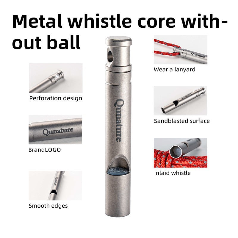 Titanium Emergency Whistle 120 dB Outdoor Survival Safety Gear