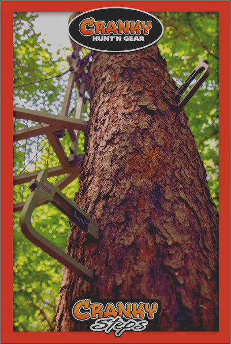 Tree Climbing Steps Kit - Aluminum Tree Steps with Holster & Wrench