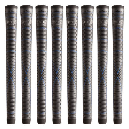 Golf Grip Set of 8 Midsize Tacky Wrap Dri-Tac Lite Dark Gray
