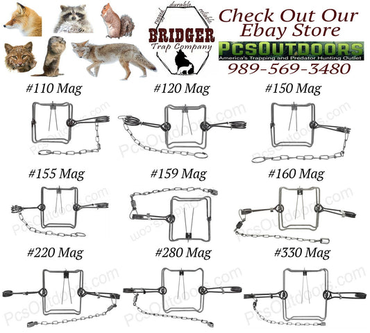 Heavy Duty Body Grip Traps for Animal Hunting & Pest Control