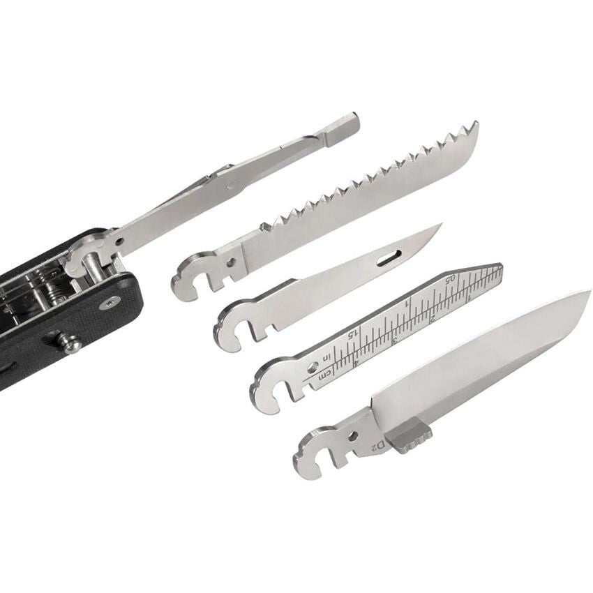Multi Tool with Black G10 Handles - Essential Outdoor & DIY Tools