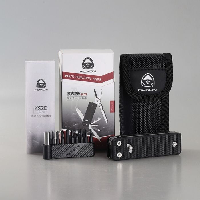 Multitool with Integrated Tools and D2 Steel Blade, G10 Handle