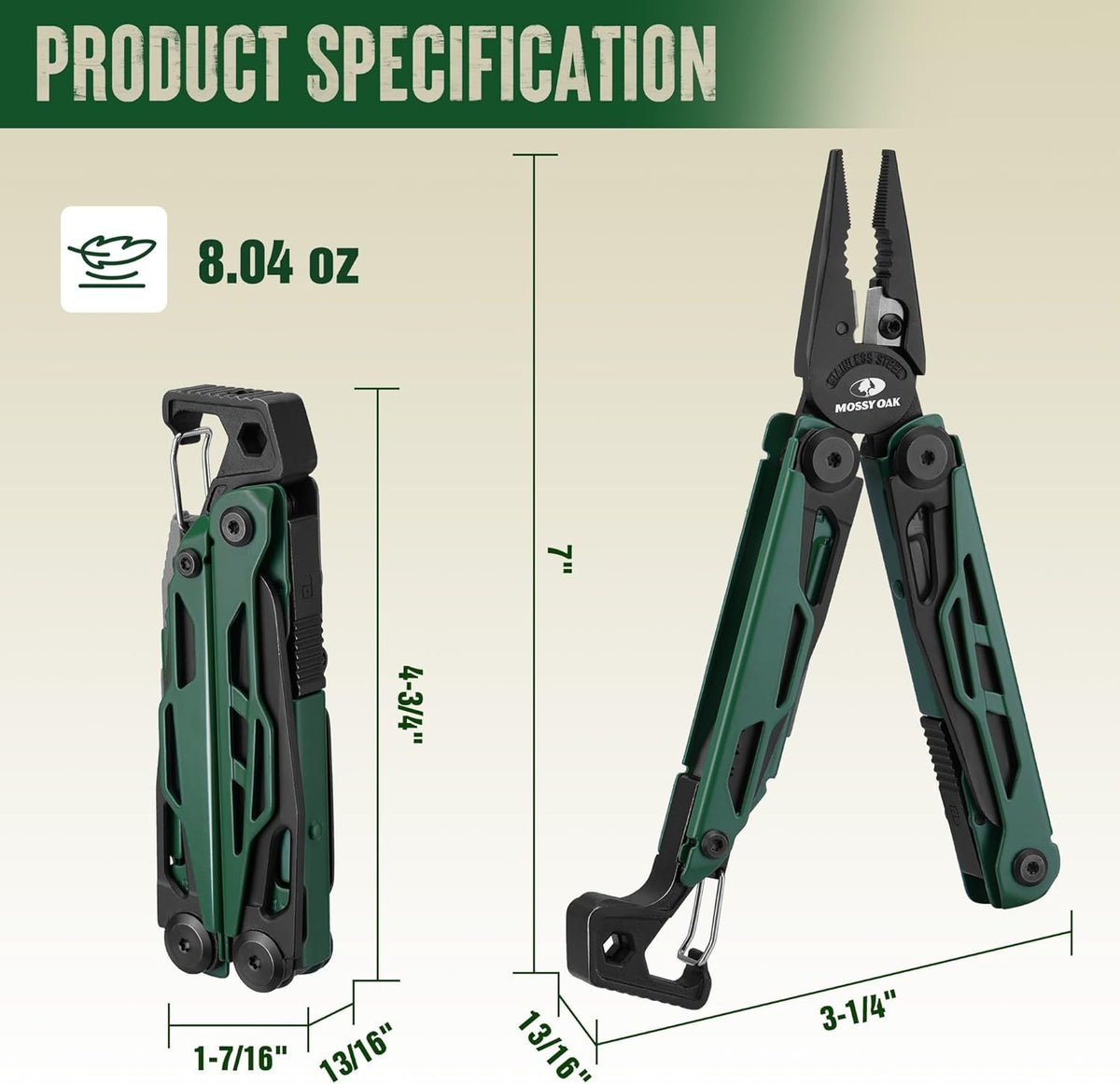 27-in-1 Multitool Pliers Set with Knife and Screwdriver for Camping and DIY