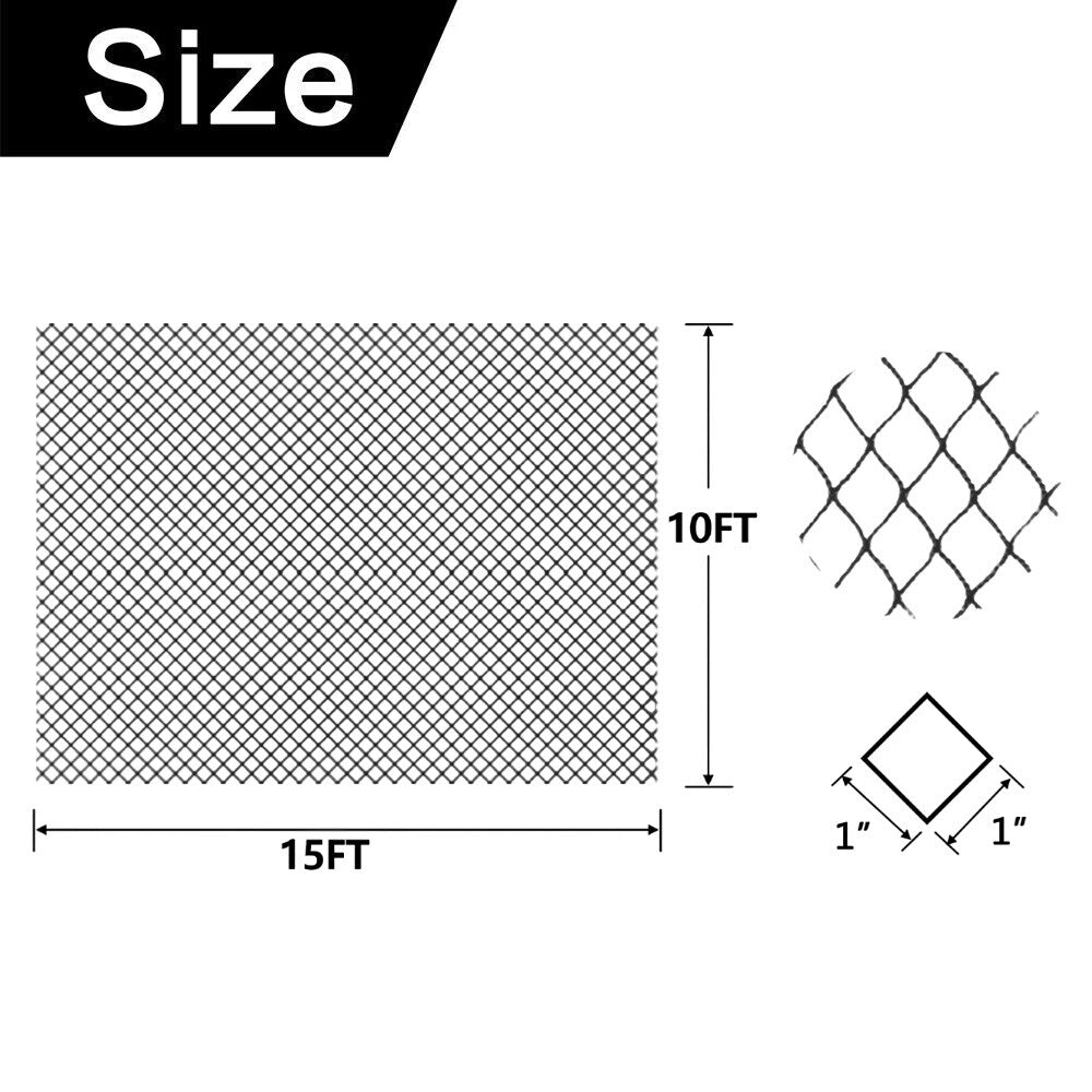 Outdoor Practice Net for Golf, Baseball, Hockey & More - Weatherproof Barrier Netting