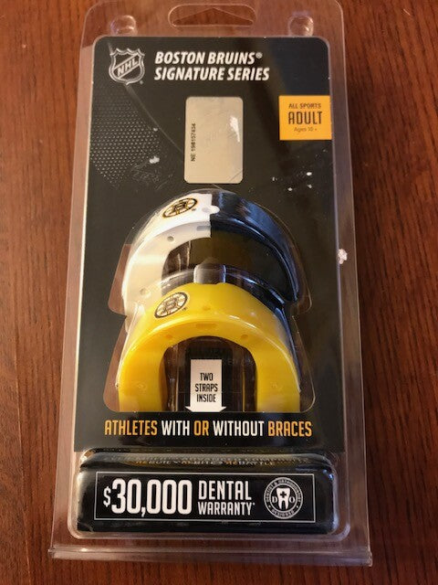 NHL Boston Bruins Adult Mouthguard Protection 2 Pack - Sports Safety Gear
