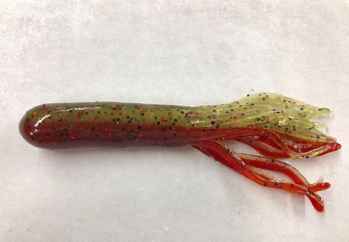Dipped Soft Plastic Bass Tubes 4-inch, 20 Pack Fishing Lures - Multiple Colors