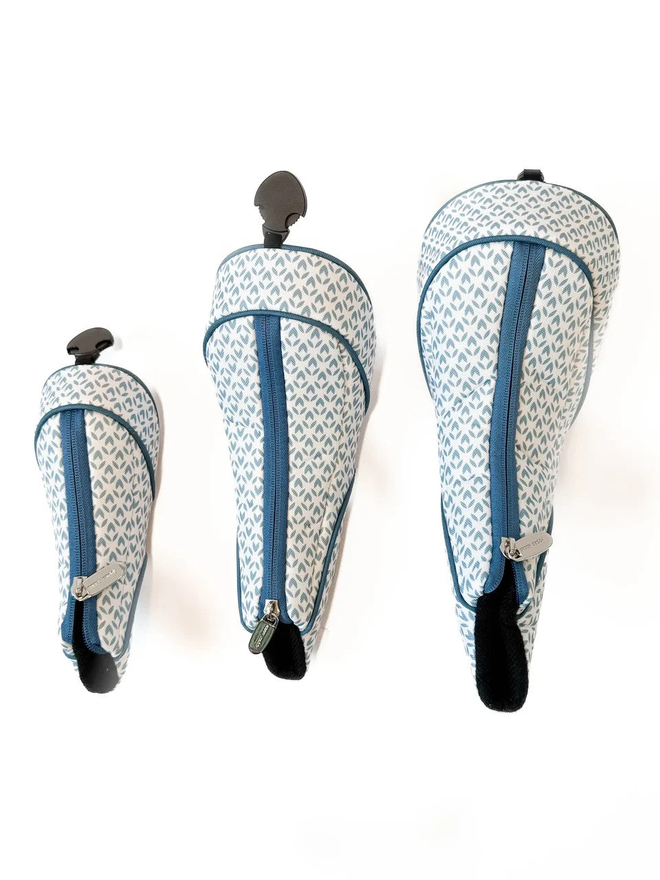 Women's Golf Headcover Set - Driver, Fairway & Hybrid Covers with Zippers