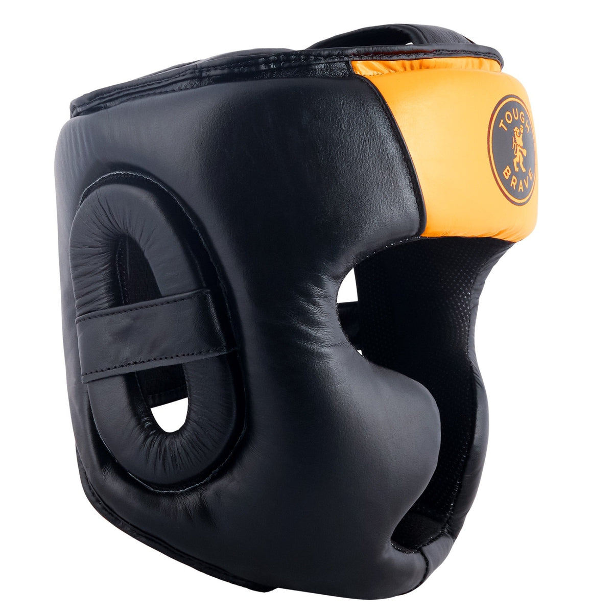Full Face Boxing Head Guard with Genuine Leather for Muay Thai Sparring