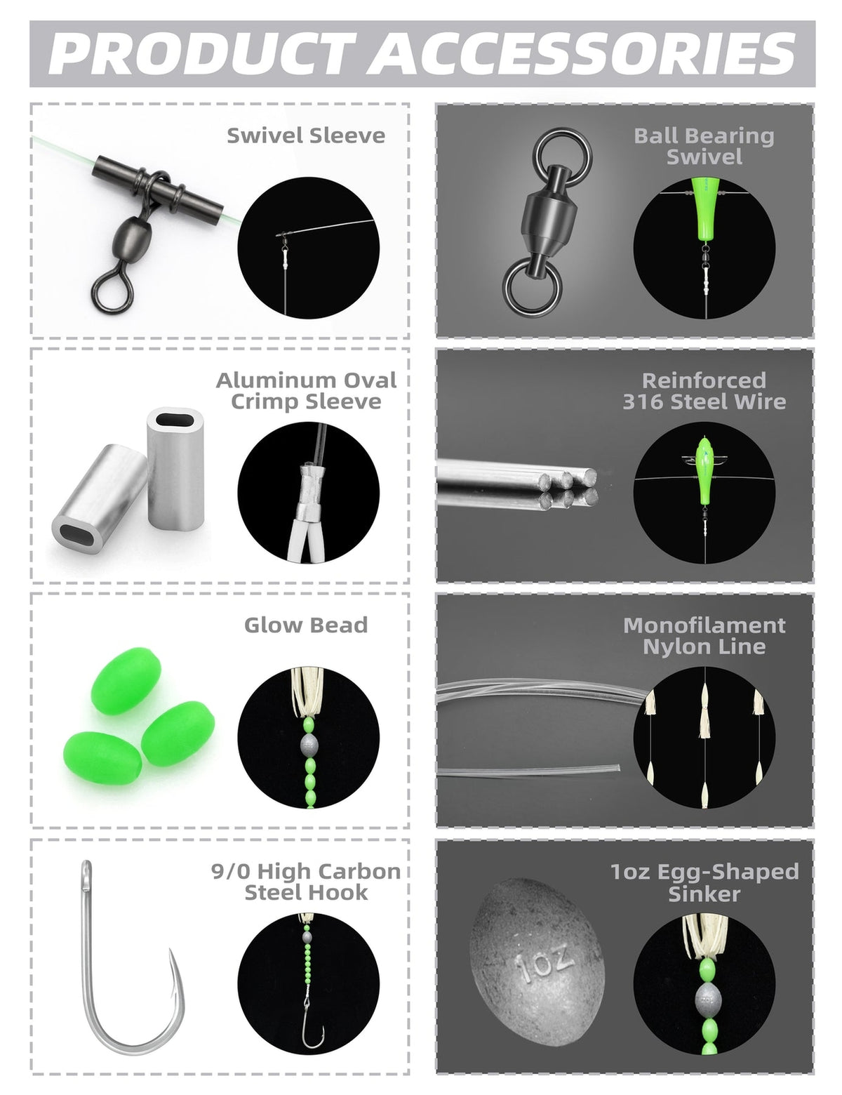 18-Inch Fishing Spreader Bar with Luminescent Squids for Saltwater Game Fish