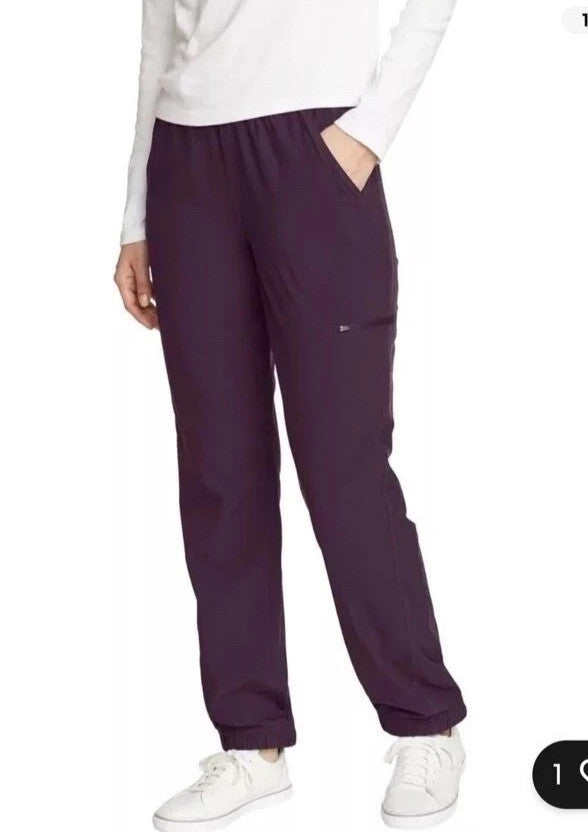 Women's Fleece-Lined Pants - Purple, Size 16, Warm Cozy Winter Leggings