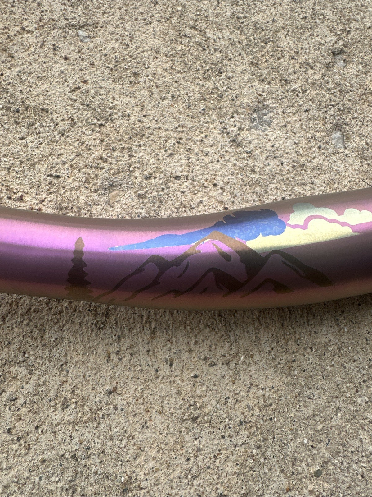 Titanium Riser Bar for Mountain and Fitness Bikes - 800mm, 31.8mm Clamp, Custom Anodized Multi-Color Finish