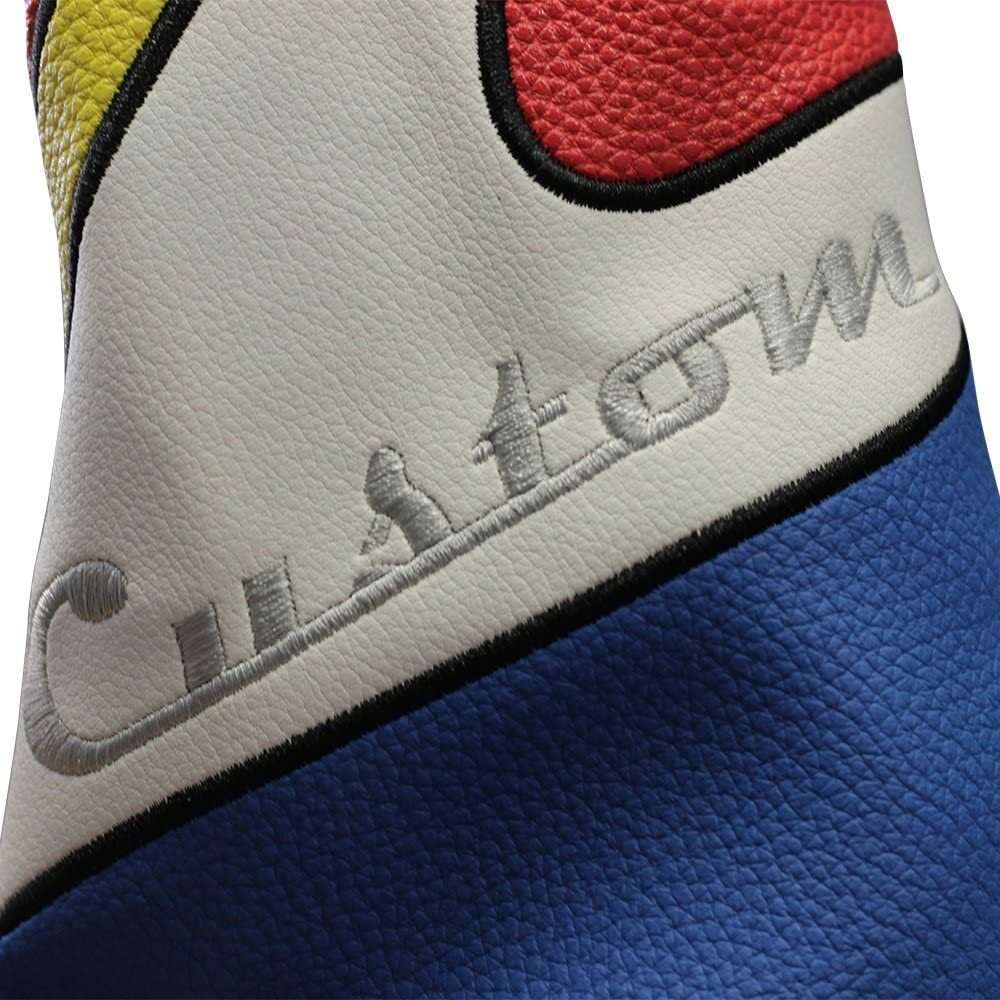 Retro Golf Driver Headcover - Vintage Leather Style Psychedelic Design