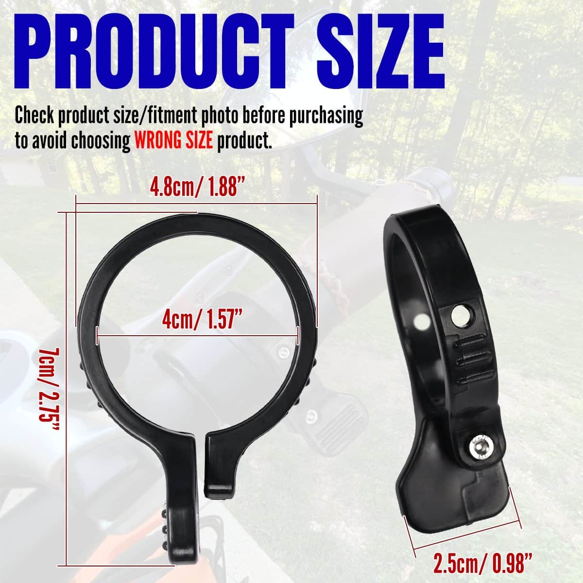 Electric Bike Thumb Throttle Adapter for Rad, Lectric, Himiway, Ariel Rider