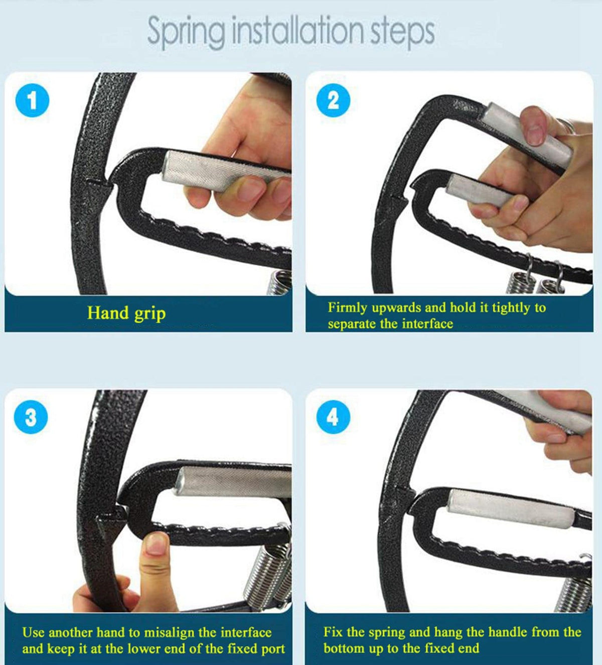Heavy Duty Adjustable Hand Grip Strengthener for Forearm & Grip Training